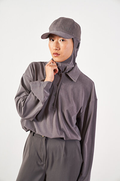 Mevra Denim Cap Sports Bone Anthracite