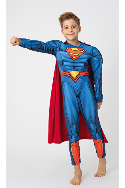 Superman kostümü kaslı lisanslı