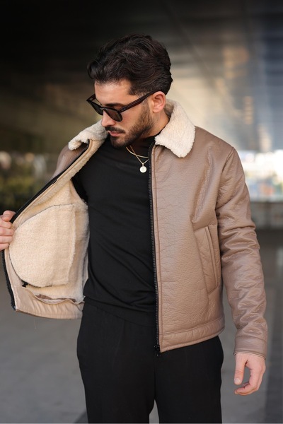 RHONES Men's Coat with Full Fur Inside