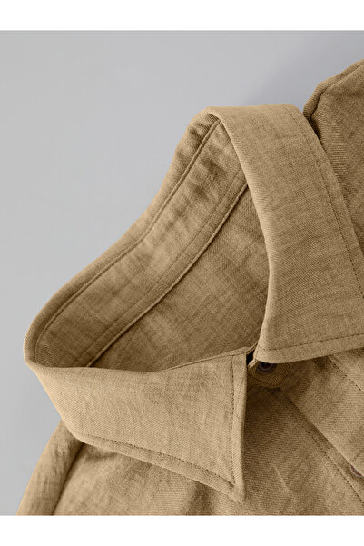 Take Two By Styli Men Beige Solid Shirt and Pants Co-ords