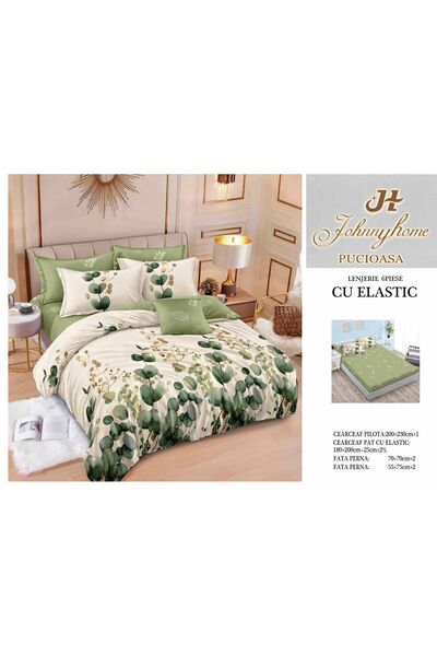 Inovius Bed linen with elastic 6 pieces Luxury Johnny Home Pucioasa DSIPRO45