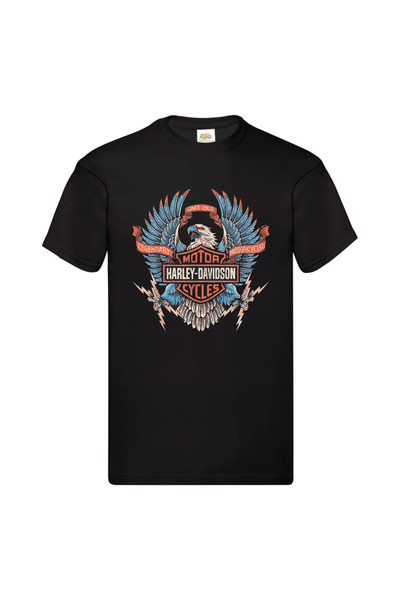 GILDAN ΜΠΛΟΥΖΑ με τύπωμα γραφικό Harley Davidson moto fan