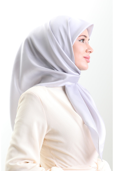 sefamerve Karaca crystal scarf 82022-04 silver gray