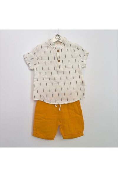Victorino Muslin Yellow Shirt and Pants