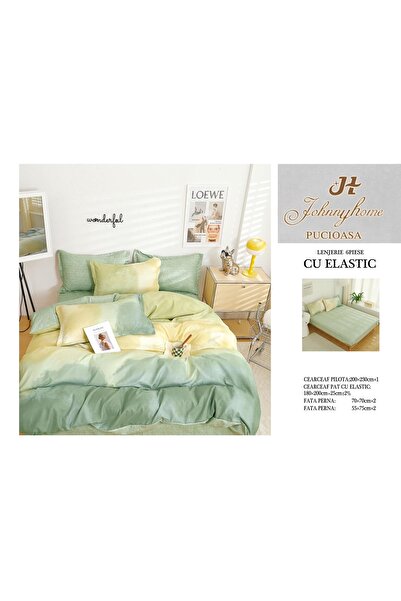 Inovius 6 Piece Luxury Johnny Home Elastic Bed Linen Set Pucioasa DSIPRO71