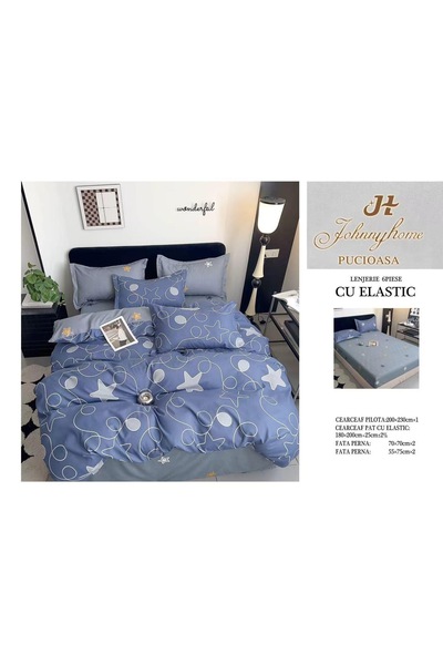 Inovius Bed linen with elastic 6 pieces Luxury Johnny Home Pucioasa DSIPRO39