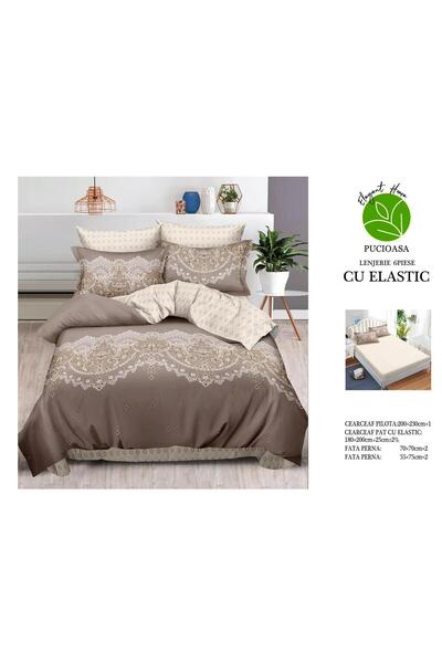 Inovius 6 Piece Luxury Johnny Home Elastic Bed Linen Set Pucioasa DSIPRO108