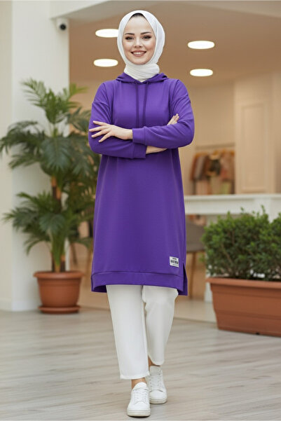 TOFİSA توبيرد فورتكس شق تونيك أرجواني - 27984-MOR