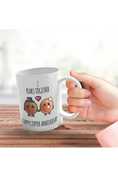 NASAQ 7th Anniversary Gift Mug for Men and Women - '7 Years Together' Ceramic 11oz (Stuff4)