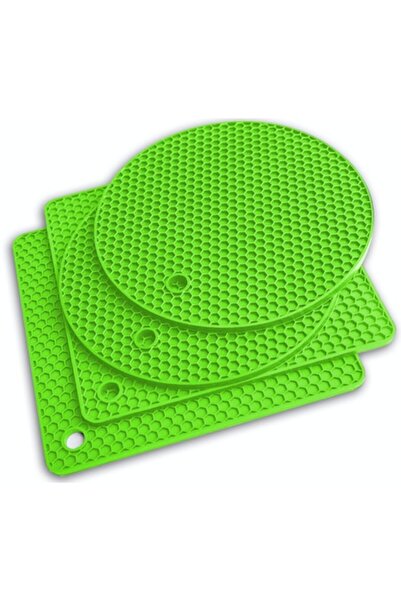 Q's Inn Set de accesorii de bucătărie din silicon, 4 bucăți (suporturi pentru...