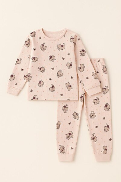 Katia&Bony Children's Cat Patterned Pajama Set