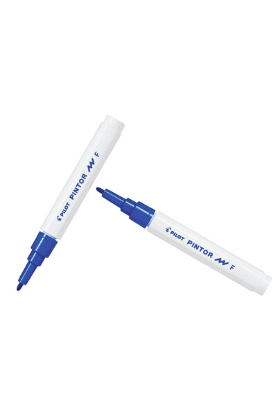 Pilot Pintor (F) Round Tip Blue (Two Pieces)