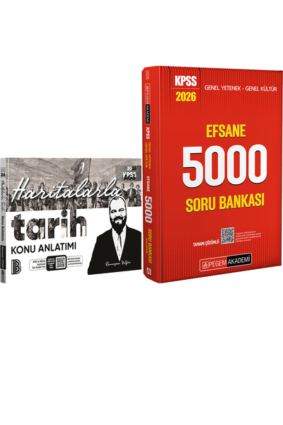 Pegem Akademi Yayıncılık 2026 KPSS Efsane 5000 Tamamı Çözümlü Soru Bankası - ...