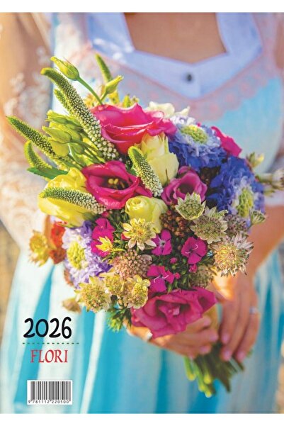 Andreas Calendar cu spira Flori 2026 (format A3)