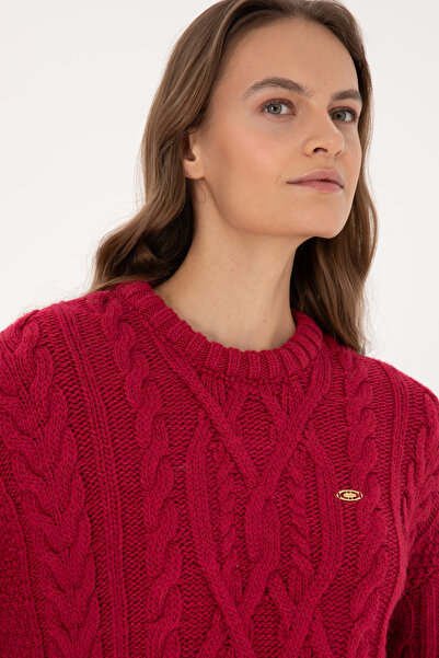 U.S. Polo Assn. Women's Dark Raspberry Sweater 50310215-Vr104