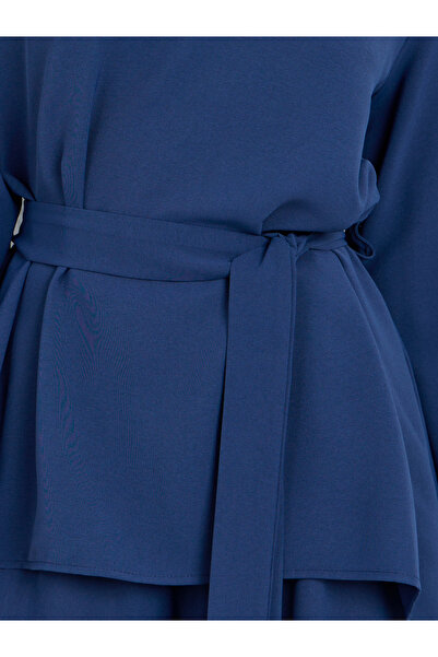 Take Two By Styli High Low Hem Tie Belt Blouse and Trouser Co-Ords