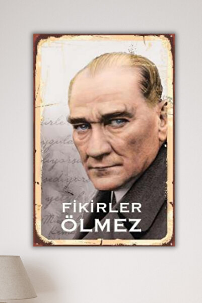 DURUSA Idei nu moară niciodată - Tablou retro, poster retro 30 x 20 cm, MDF d...