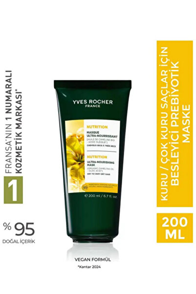 Yves Rocher Kuru ve Çok Kuru Saçlar İçin Besleyici Saç Maskesi 200 ml Kamelin...
