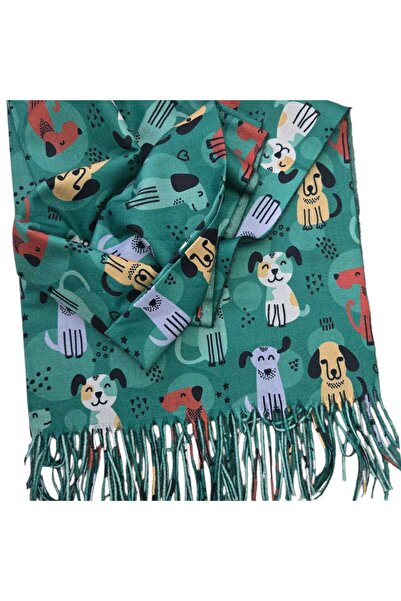 by Alexandra Vacarusi Scarf with dog pattern