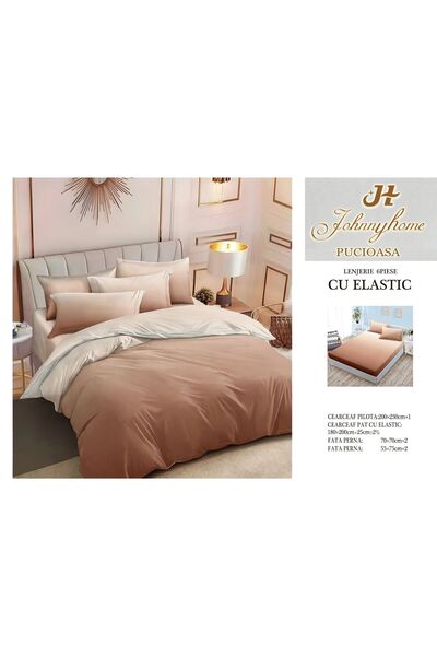 Inovius 6 Piece Luxury Johnny Home Elastic Bed Linen Set Pucioasa DSIPRO56