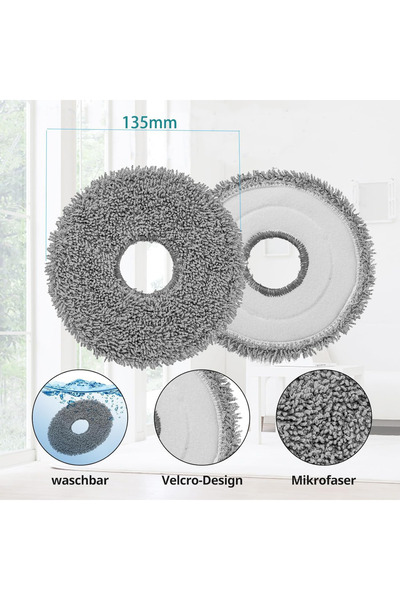 RotRever Συμβατό με Xiaomi S10 Plus / X10 Plus / S10 Plus / S20 Plus Σετ φίλτρου Hepa, βούρτσας, σφουγγαρίστρας-13 τεμάχια