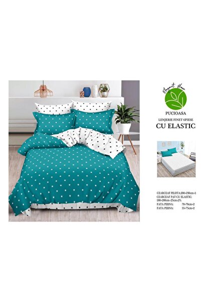 Inovius Lenjerie de pat cu elastic 6 Piese Luxury Johnny Home Pucioasa DSIPRO125