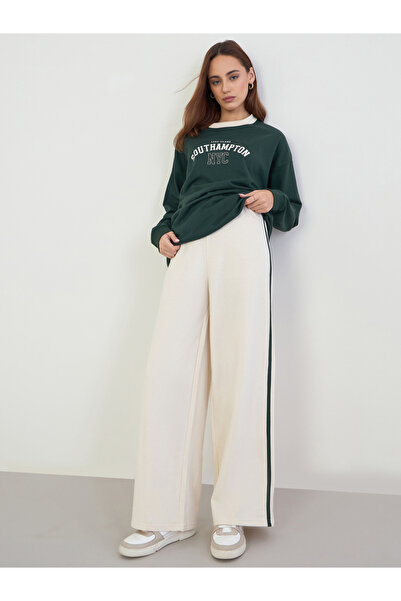 Styli Oversized Longline Sweatshirt and Wide Leg Joggers Co-Ords
