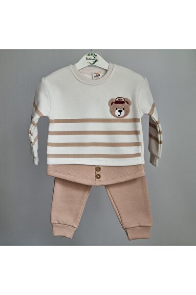 Victorino Ținută căptușită - Ursuleț de pluș bej