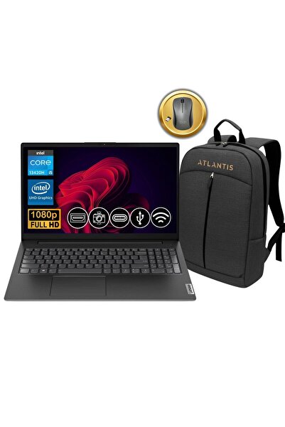 LENOVO V15 G4 IRU i5-13420H 40GB 512GB SSD FreeDos 15.6" Notebook 83A100NSTX ATL45 + Çanta & Mouse