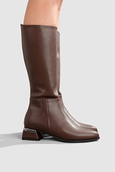 Oskar Zamansız Şıklık Arayanlar İçin Kare Burun Tarz Topuk Detayı Esnek Bilek...