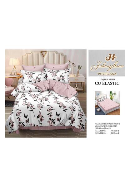 Inovius 6 Piece Luxury Johnny Home Elastic Bed Linen Set Pucioasa DSIPRO105