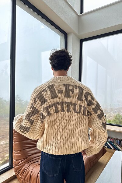 Flaw Wear Πλεκτό πουλόβερ πλάτης με τύπωμα