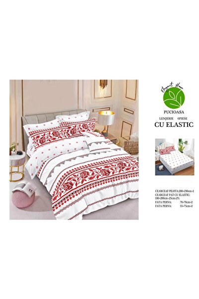 Inovius Bed linen with elastic 6 pieces Luxury Johnny Home Pucioasa DSIPRO98