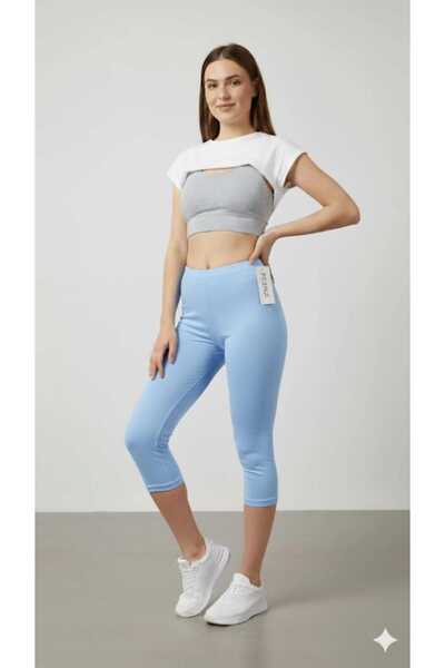 Wogi Kadın Esnek %100 Pamuklu Tayt