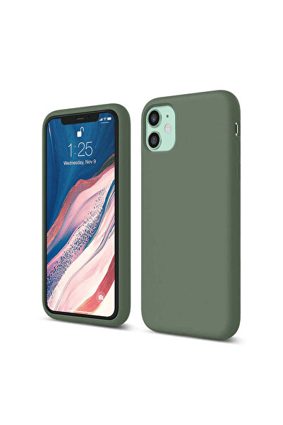 Casey Studios Husă de silicon iPhone 11, cu microfibră, subțire, de protecție...