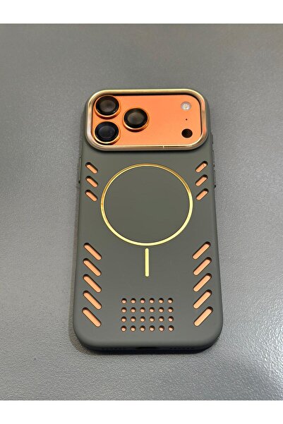 PEXURA TECH iPhone 17 Pro Compatible Magsafe Supported Perforated Pattern Silicone Case Shockproof Phone Cover