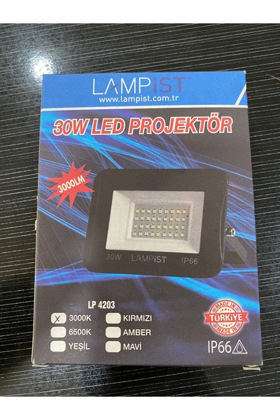 Lampist 30 W LED PROJEKTÖR GÜNIŞIĞI