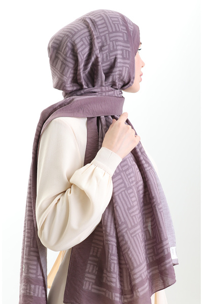 sefamerve Karaca Natural Fiber Shawl 82008-11 Dusty Rose