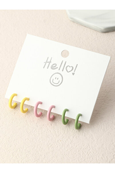 Take Two By Styli 3 pairs Circle Earrings set