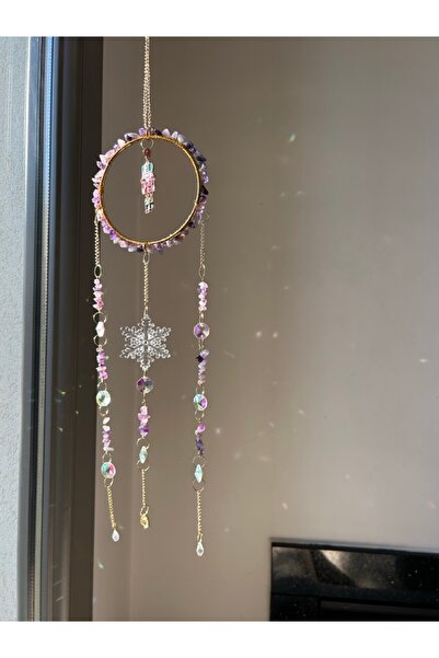 solmyst atelier Yılbaşı Serisi - Yeniyıl - Ametist 1 SunCatcher - Güneş Tutuc...