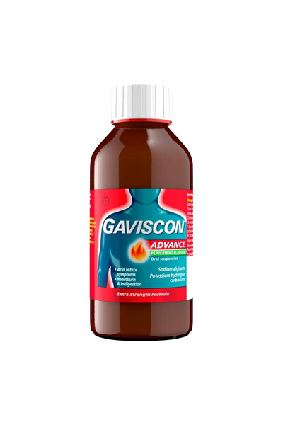 Gaviscon سائل متقدم لعلاج عسر الهضم بنكهة النعناع 300 مل