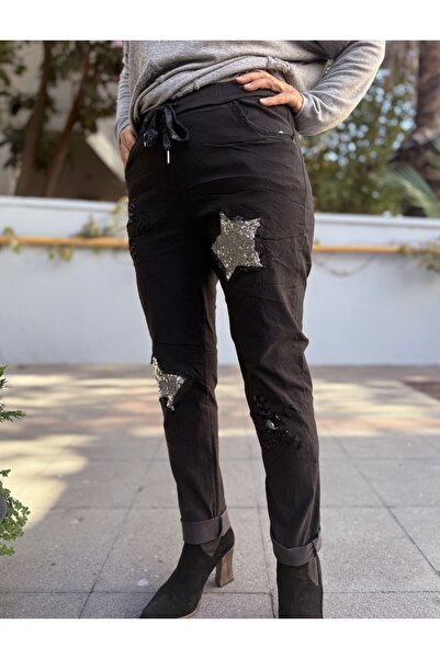 DenizEge Italian Star Pants Black