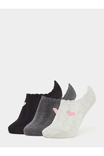 Styli Pack of 3 - Heart Detail Socks