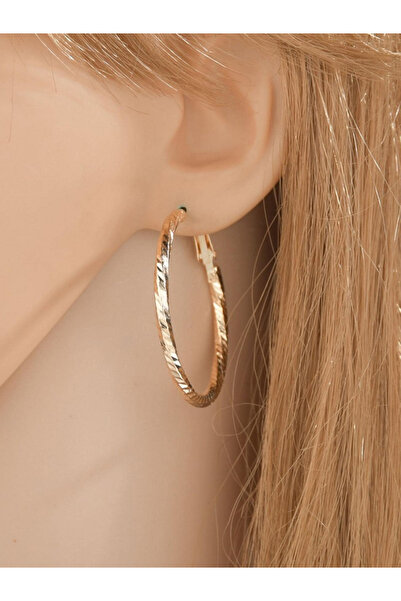 Take Two By Styli Set of 8 - Gold Tone Hoop Earrings