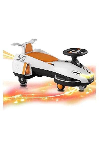 HAPPY JOKER Twister Electric Ride-On Car (Spaceship Design), 6V, 25W