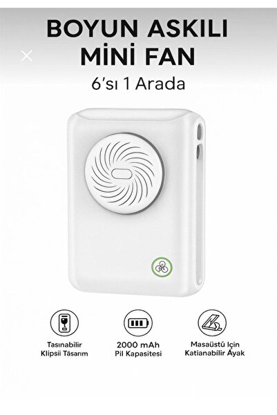 ATLT ATLANTİS 6 SI 1 ARADA 2000MAH ŞAJLI MİNİ FAN BOYUN KLİPSLİ 9 SAAT ÇALIŞM...