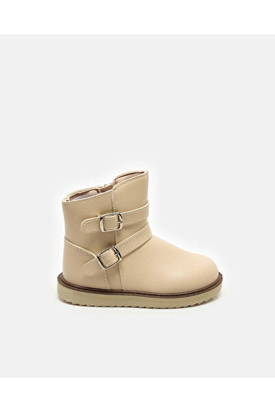 REDTAG Girls Beige Double Strap Boot