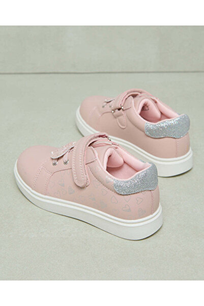 REDTAG Girls Pink Heart Sneaker