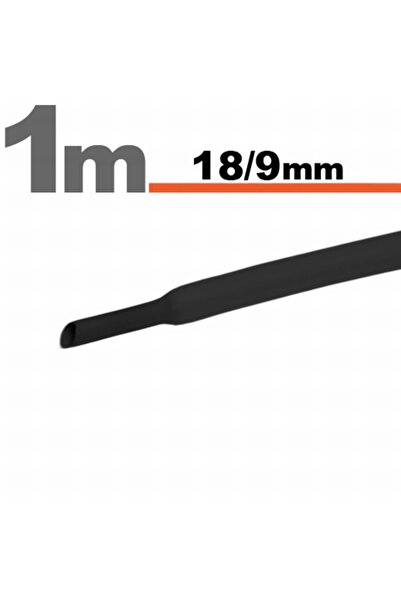 Alista Home 5 Metri Tub Termocontractibil Negru • 18,0 / 9 mm