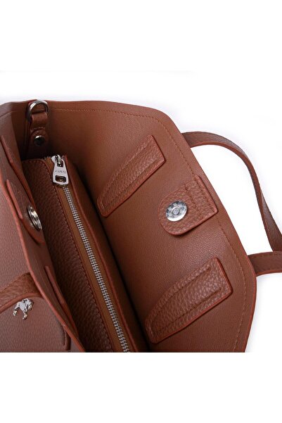 Nas Bag Women's Large Shoulder Bag Crossbody Strap Taba Lopez